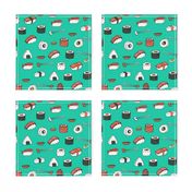 sushi // japanese food cute kawaii fabric international cuisine jade