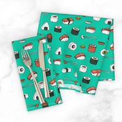 sushi // japanese food cute kawaii fabric international cuisine jade