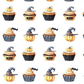 1.5" Halloween Cupcake Doodles