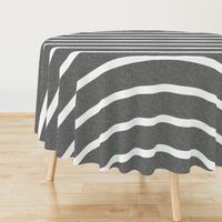 large linen stripes (reverse) - grey 