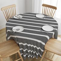 large linen stripes (reverse) - grey 