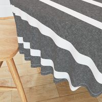 large linen stripes (reverse) - grey 