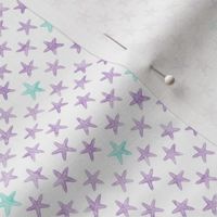 (micro scale) starfish purple - mermaid coordinate 