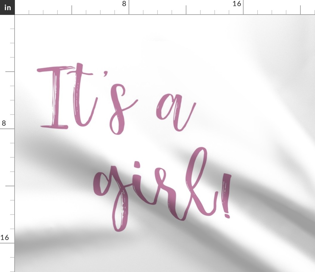 It's a girl! - fat quarter Fabric | Spoonflower