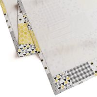 Stay free little bee - wholecloth cheater quilt