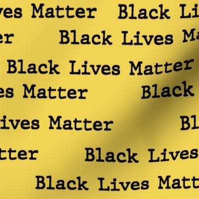 Black Lives Matter on Yellow