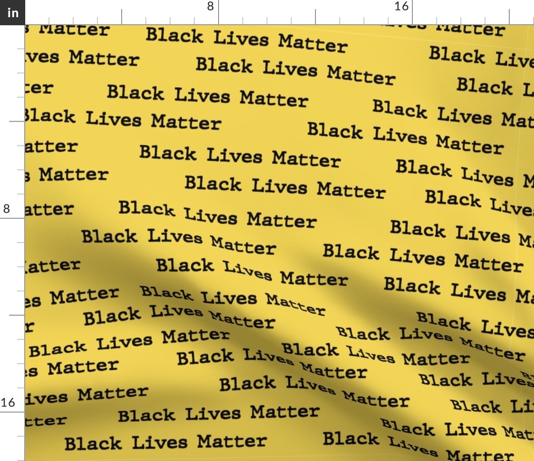 Black Lives Matter on Yellow