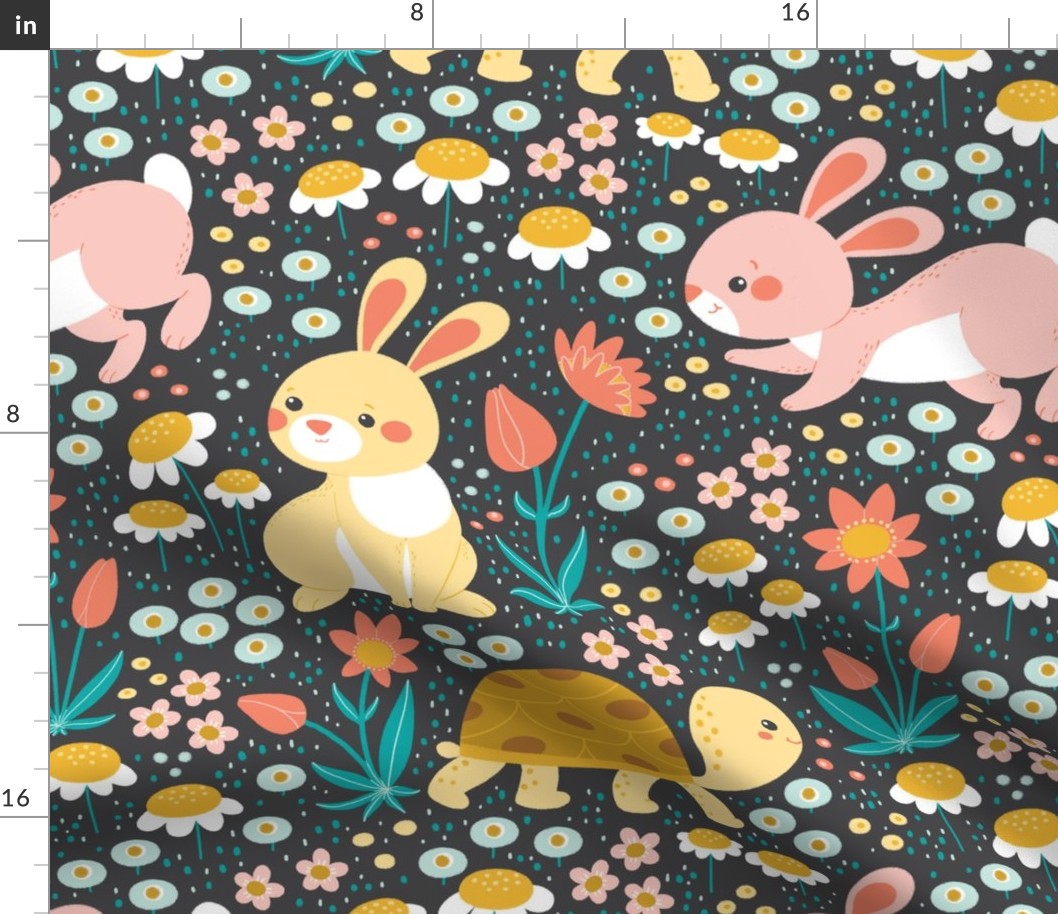 Bunnies and turtle