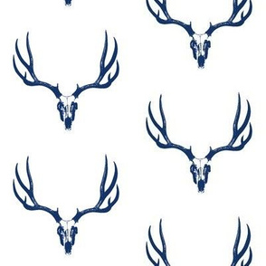 Blue Deer Skulls // Large