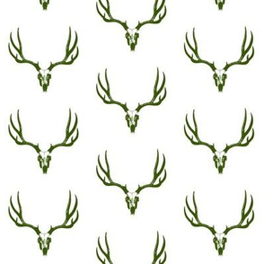 Green Deer Skulls // Small