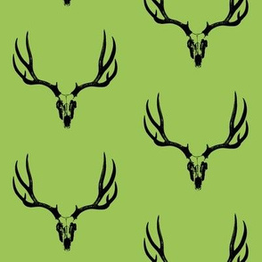 Green Deer Skulls // Large