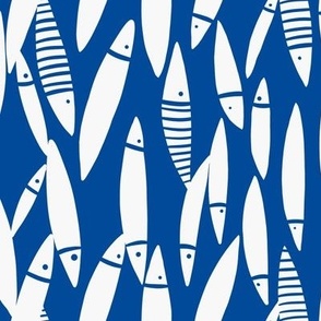 Abstract blue fish design.