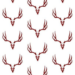 Crimson Deer Skulls // Small