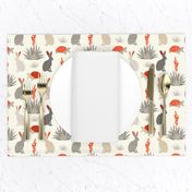 Tortoise & Hare - Small -  Red, Ivory