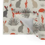 Tortoise & Hare - Small -  Red, Ivory