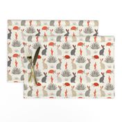 Tortoise & Hare - Small -  Red, Ivory