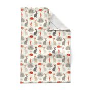 Tortoise & Hare - Small -  Red, Ivory