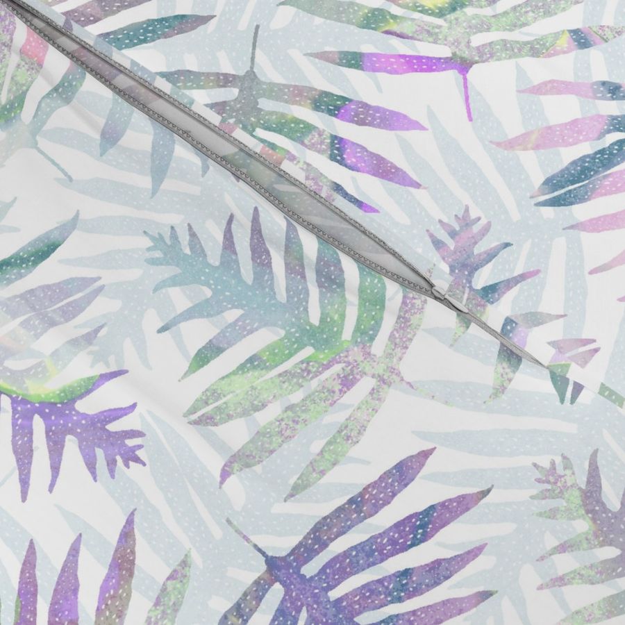 Hawaiian Batik Ferns Lavender 150