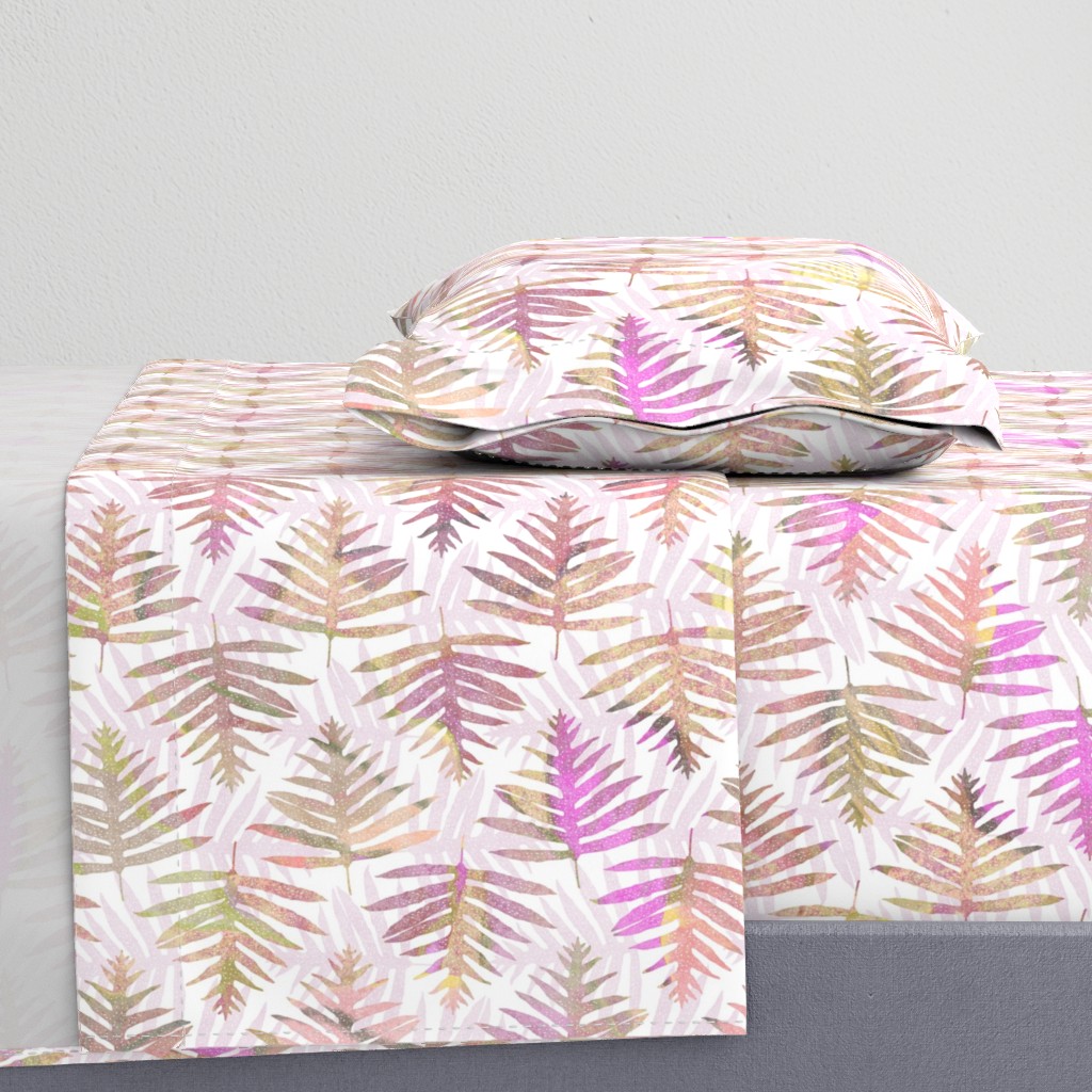 Hawaiian Batik Ferns Pink 150