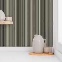 Uneven stripes - black-cream