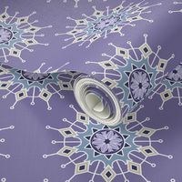 Mandalas in Violet and Blue for Nursery Bedding