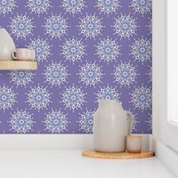 Mandalas in Violet and Blue for Nursery Bedding