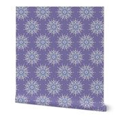 Mandalas in Violet and Blue for Nursery Bedding