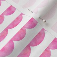 Pink Watercolor Scallops - Baby Girl Design