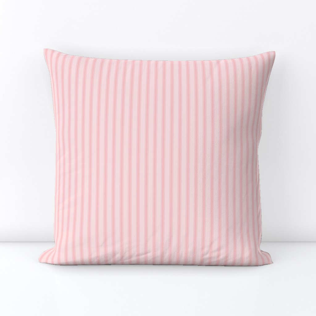 Ticking Stripe: Millennial Pink 5, Pink on Pink Stripe