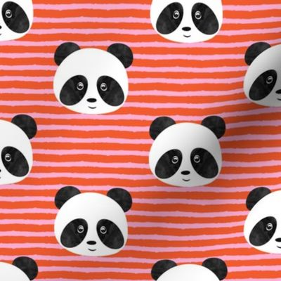 pandas on stripes