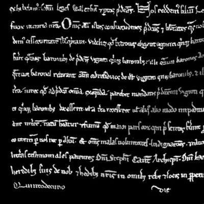 Magna Carta on Black 