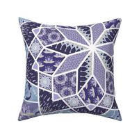 Star Quilt Squares in Violet