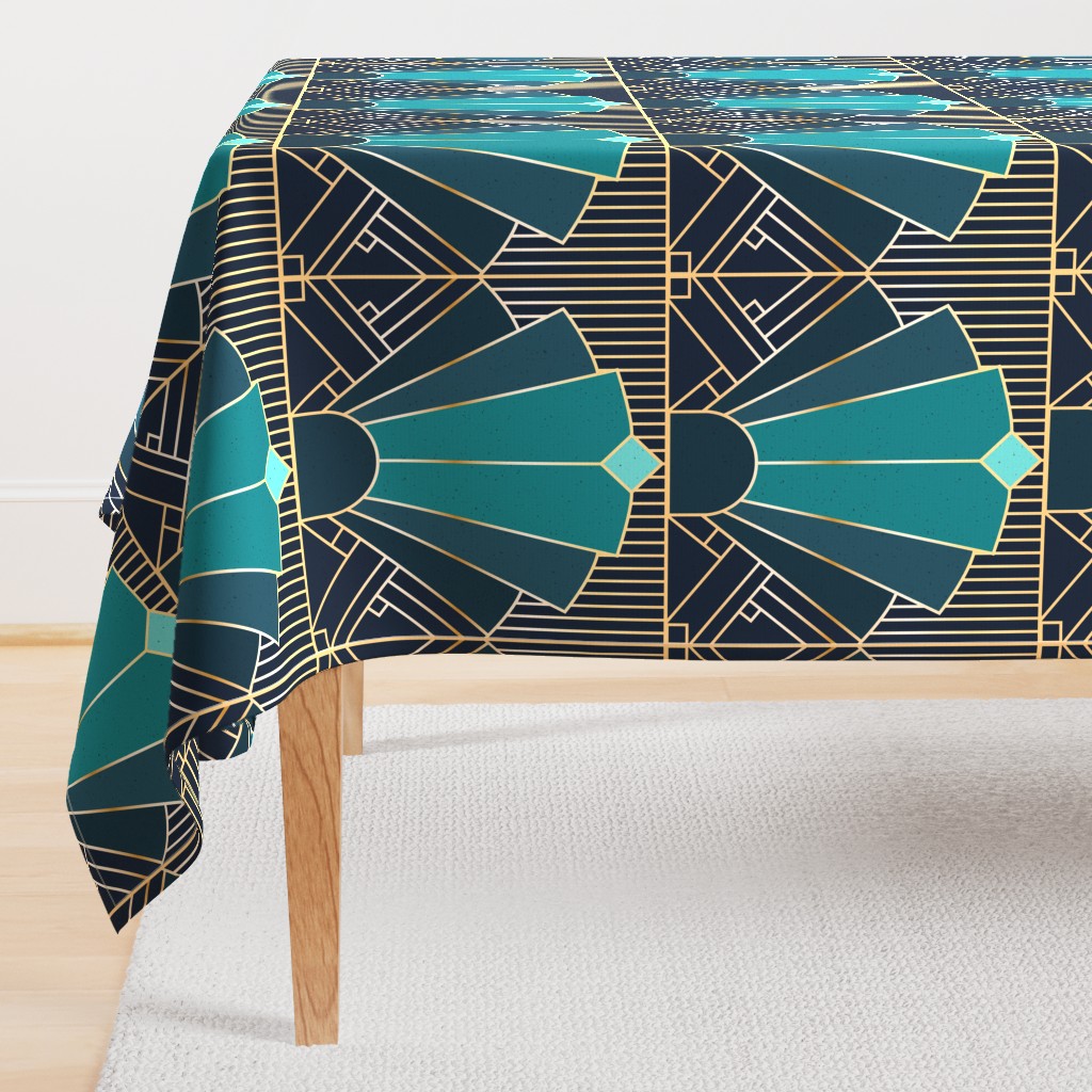 Art Deco in Teal