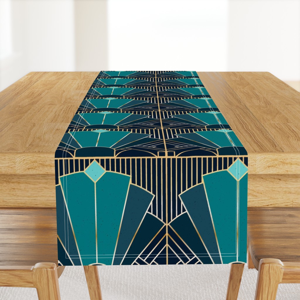 Art Deco in Teal