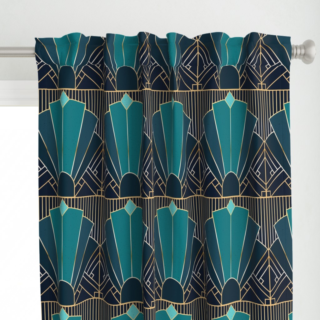 Art Deco in Teal