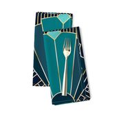 Art Deco in Teal