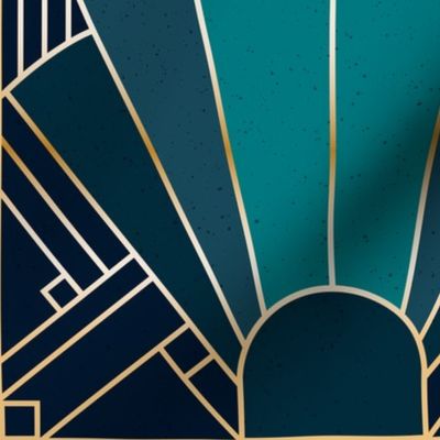 Art Deco in Teal