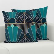 Art Deco in Teal