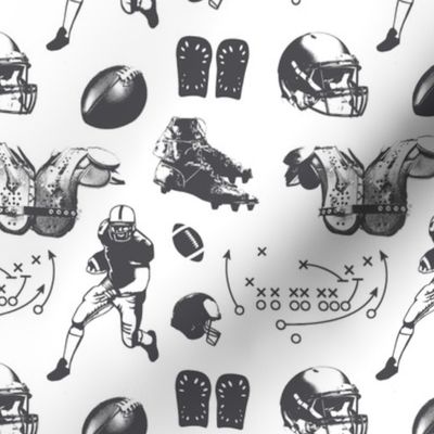 American Football in Grey // Small