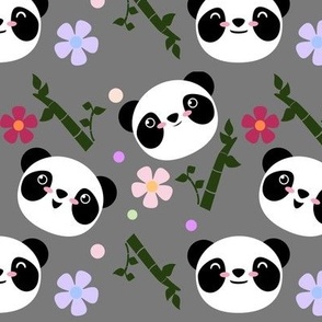 Adorable panda with a cute kawaii aesthetic