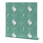 Tortoise & Hare Nursery- teal