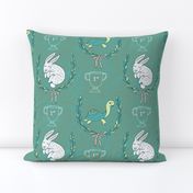 Tortoise & Hare Nursery- teal