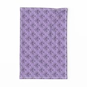 Raven Skull Damask Lavender