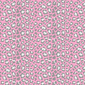 Leopard Spots in Pink and Gray