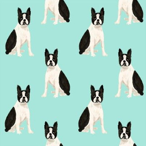 boston terrier quilt coordinates sitting dog nursery dog fabric