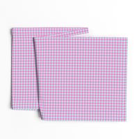 Small Pink & Aqua Houndstooth 