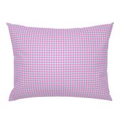 Small Pink & Aqua Houndstooth 