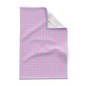 Small Pink & Aqua Houndstooth 