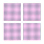 Small Pink & Aqua Houndstooth 