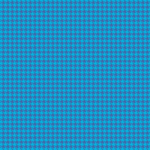 Tiny Blue on Blue Houndstooth